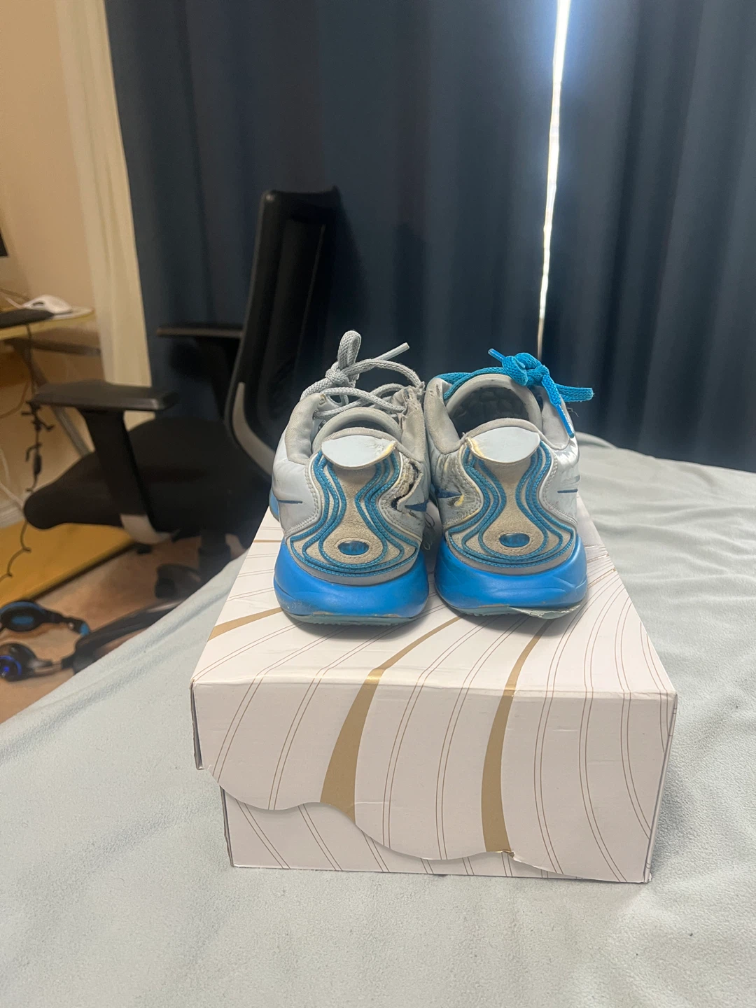 Nike Blue Lebron 21s Basketball Shoes - photo 3