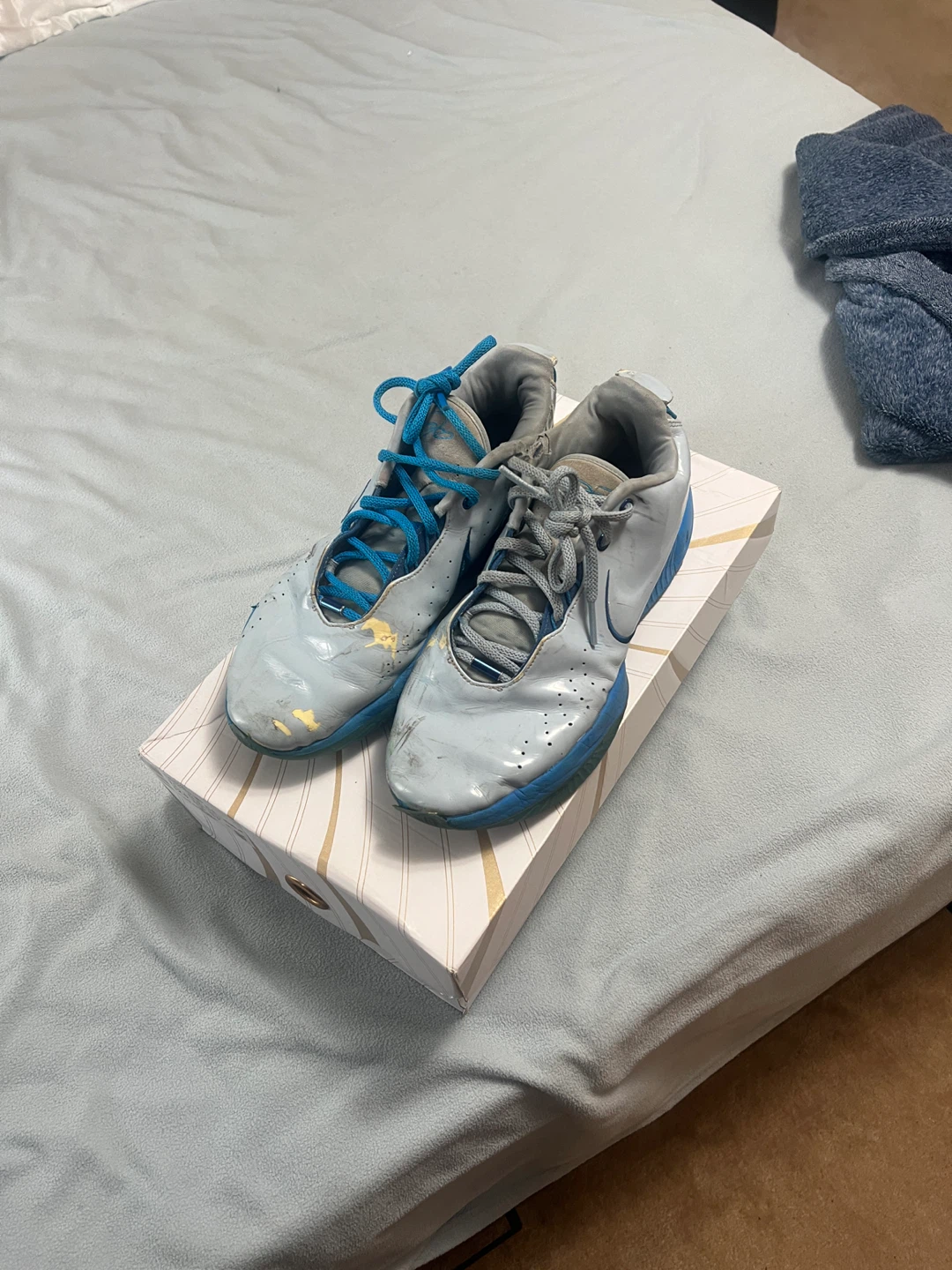 Nike Blue Lebron 21s Basketball Shoes - photo 2