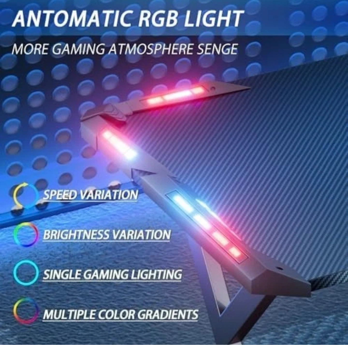 Innovation World 100cm Full Size Gaming Desk with RGB Lighting - photo 3