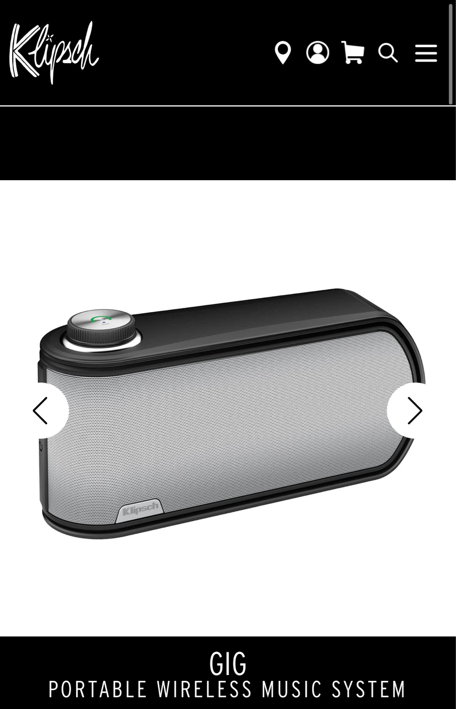 Klipsch GiG Portable Wireless Music System Speaker - photo 2