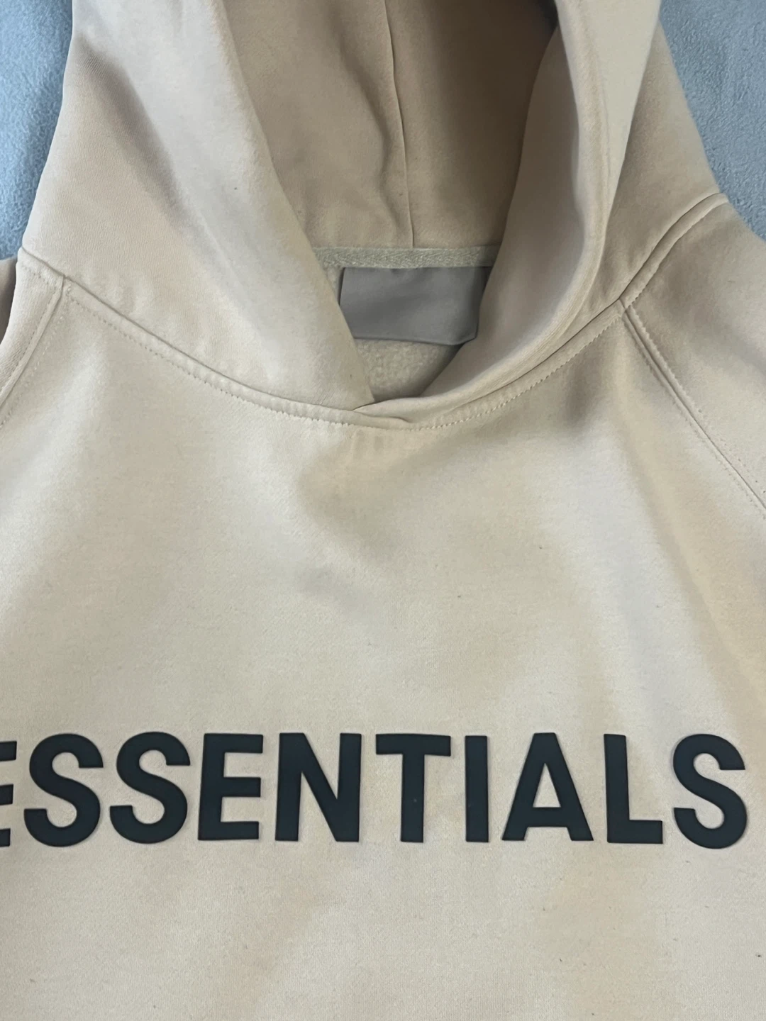 Fear of God Essentials Hoodie - Cream - photo 2
