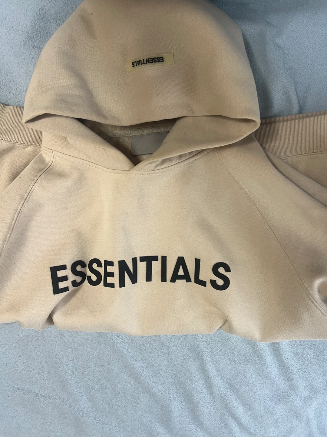 Fear of God Essentials Hoodie - Cream - photo 3