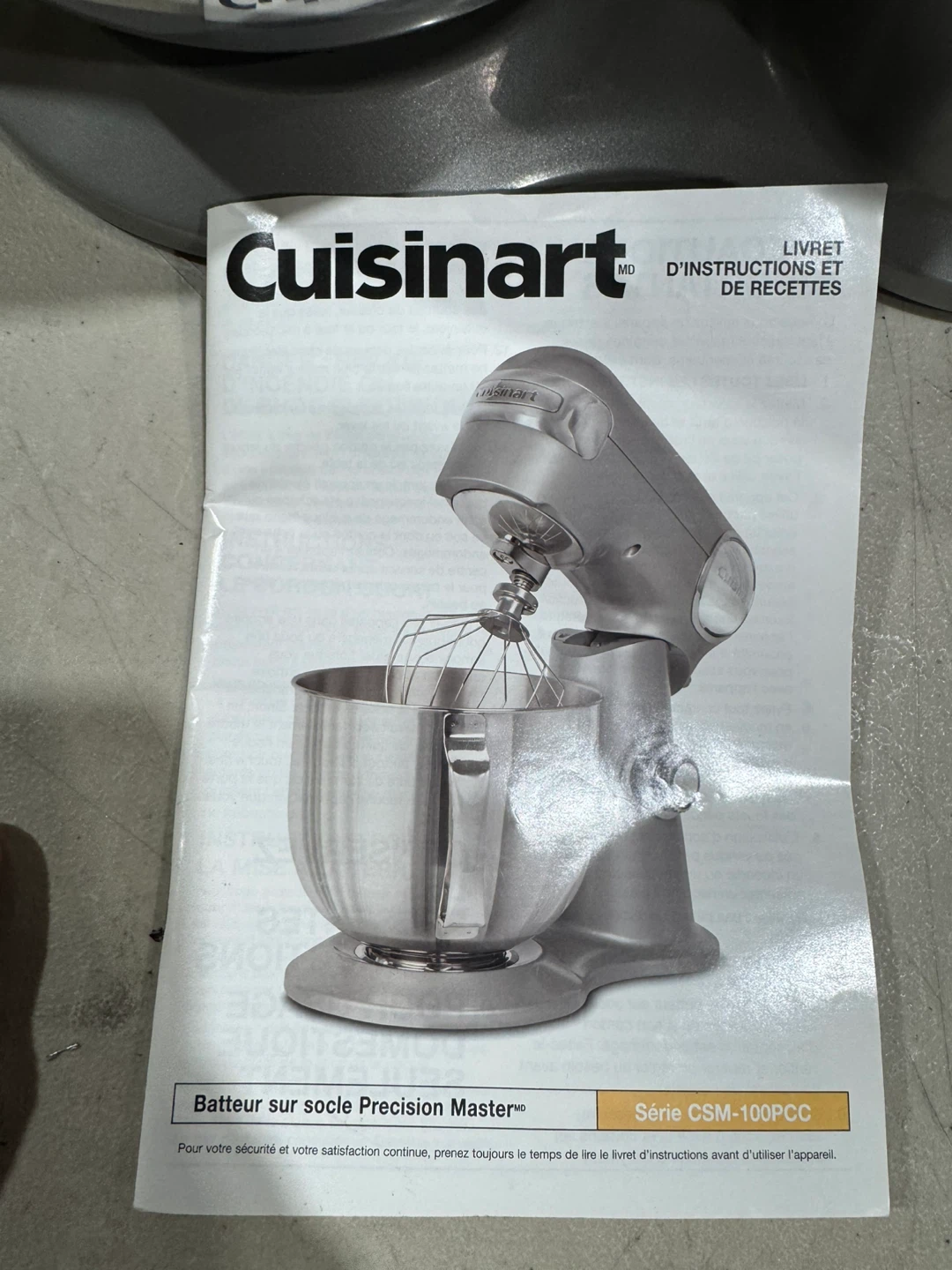 Cuisinart Precision Master Stand Mixer CSM-100PCC - photo 2