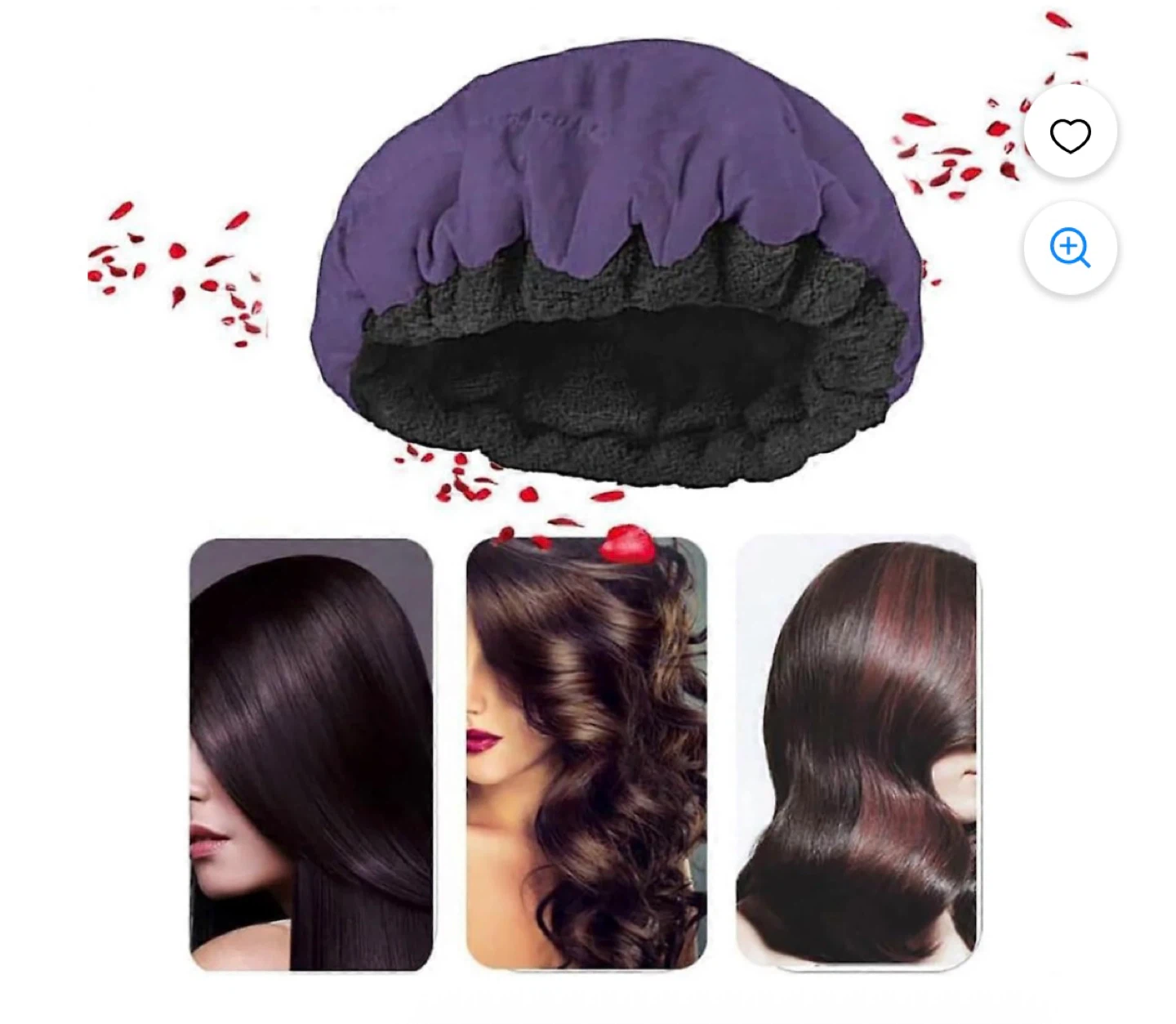 Purple Deep Conditioning Heat Cap for Hair Treatment