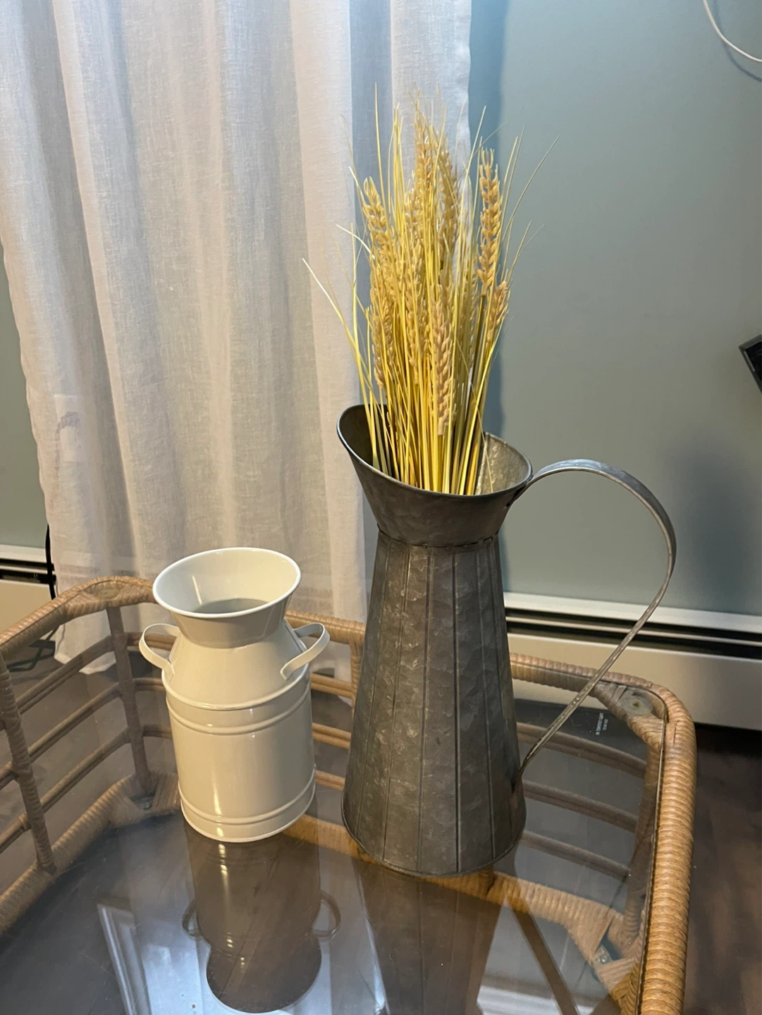 Ashland Spring Tin Pitcher and Creamer Set