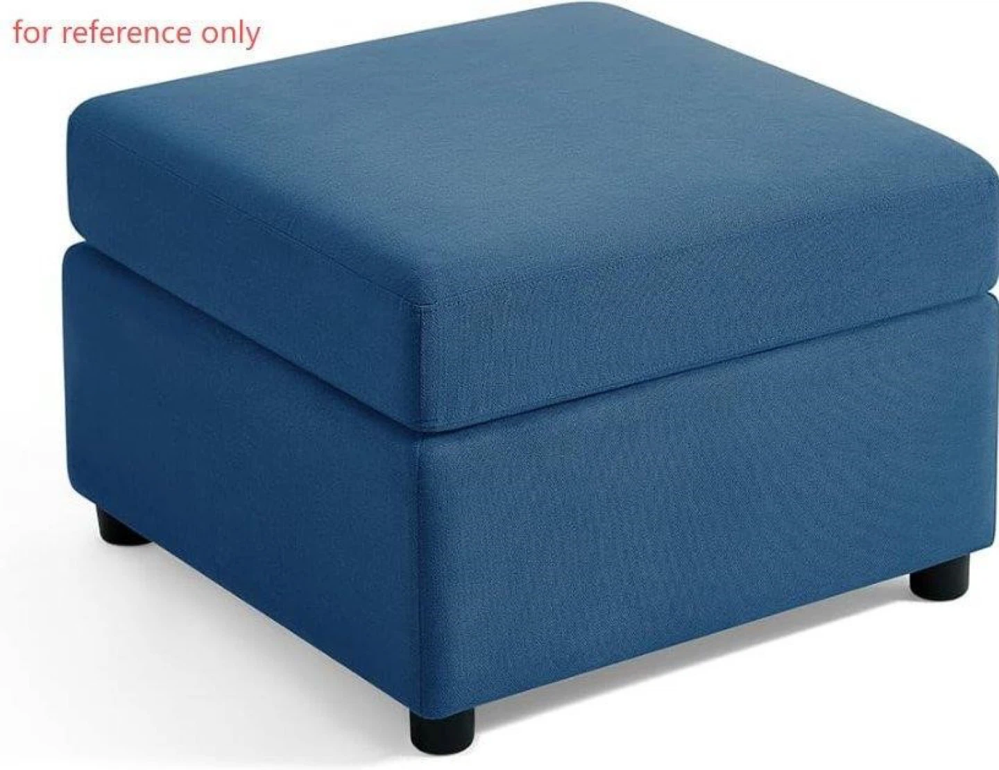 Blue Storage Ottoman Footrest - photo 3