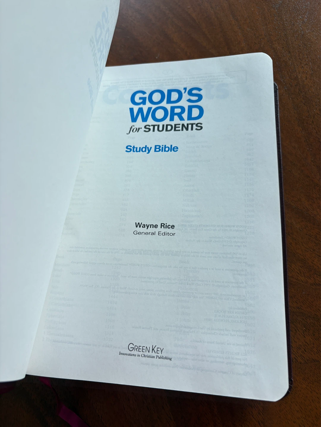 NEW Leather Study Bible God's Word for Students Study Bible - photo 2