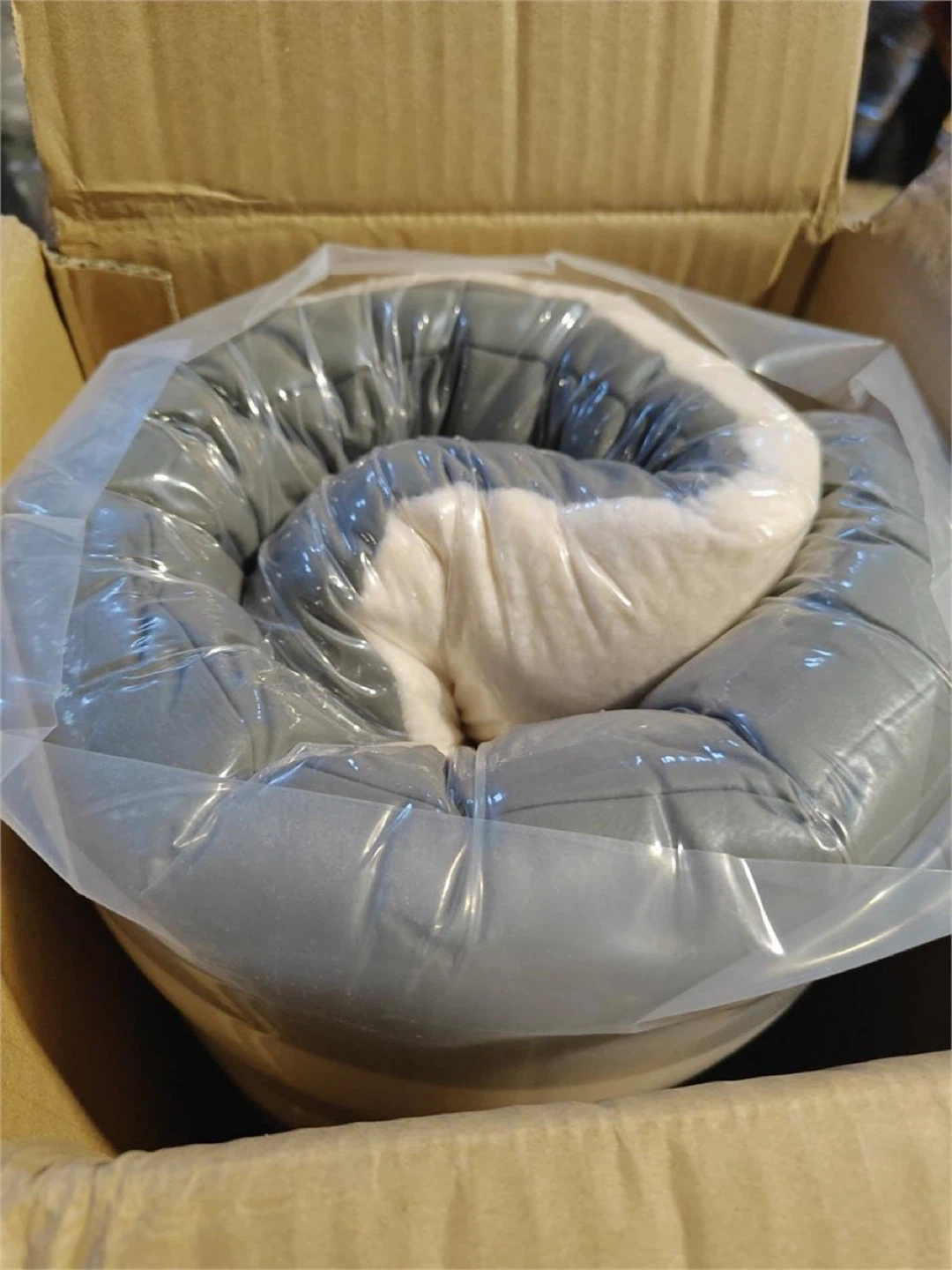 Soft Pet Bed - Grey & White - photo 2