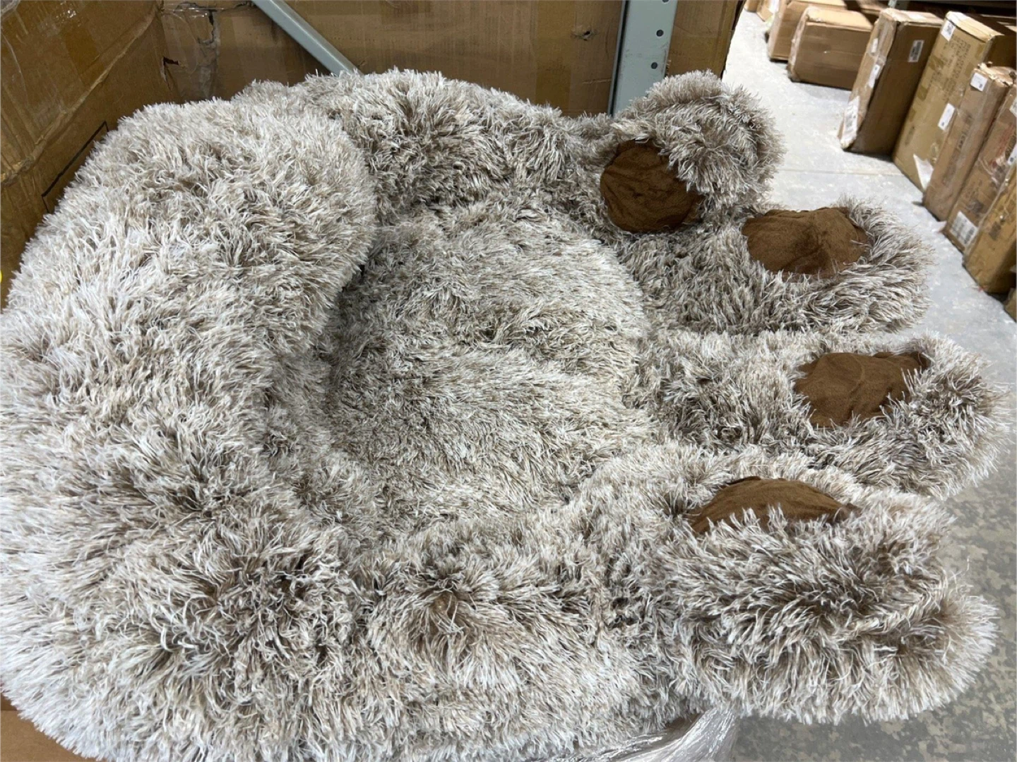 Plush Paw Print Pet Bed - photo 3