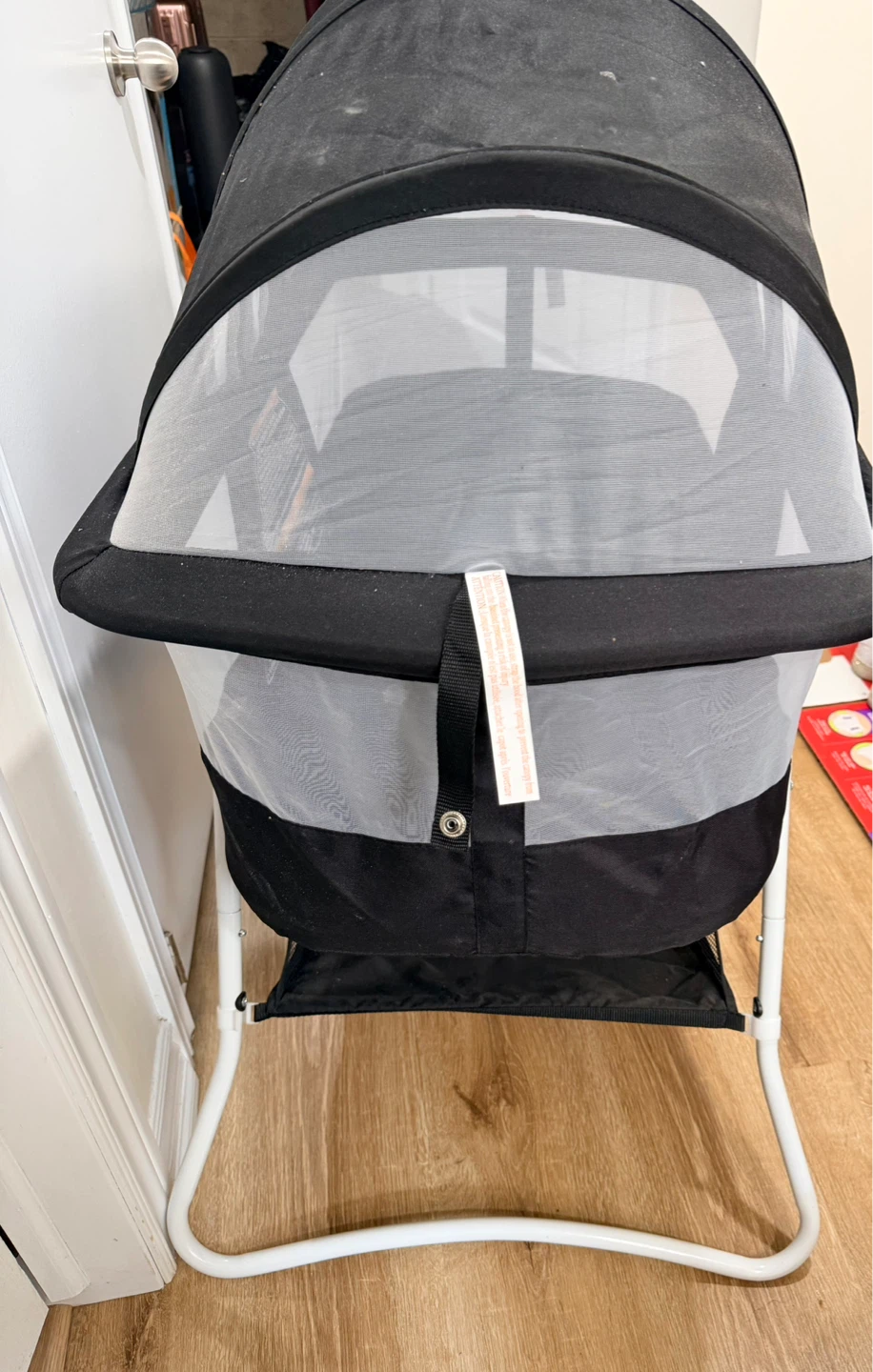 Black Baby Bassinet with Mosquito Netting - photo 3