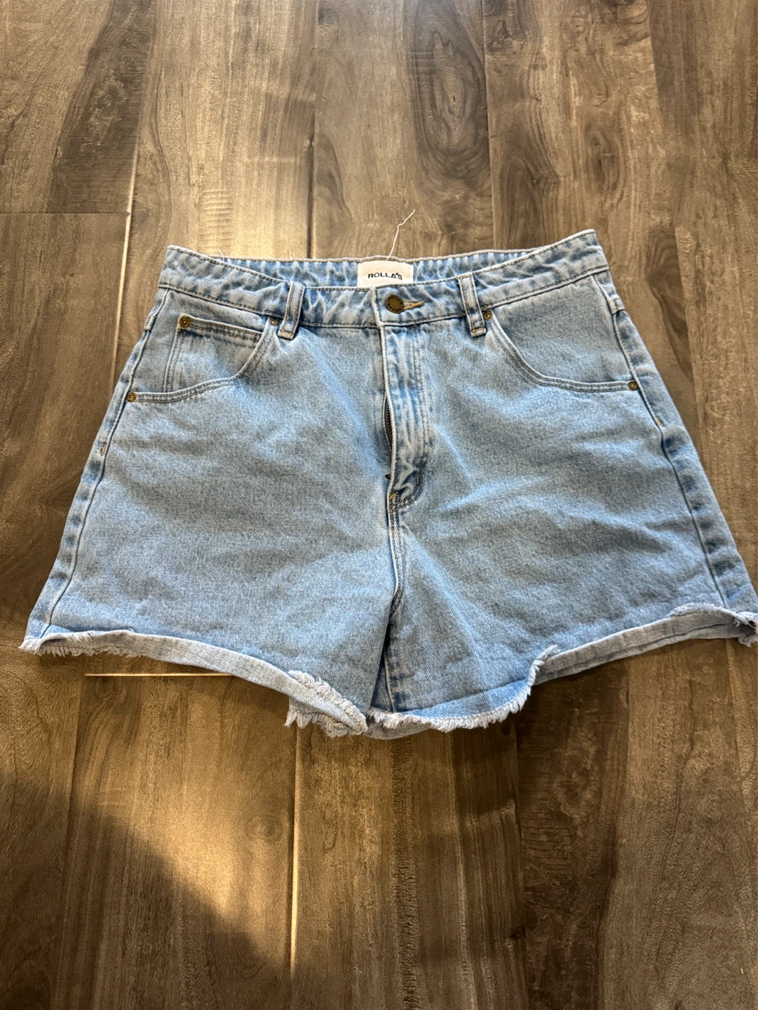 Rollas high waist duster jean short  - size 29