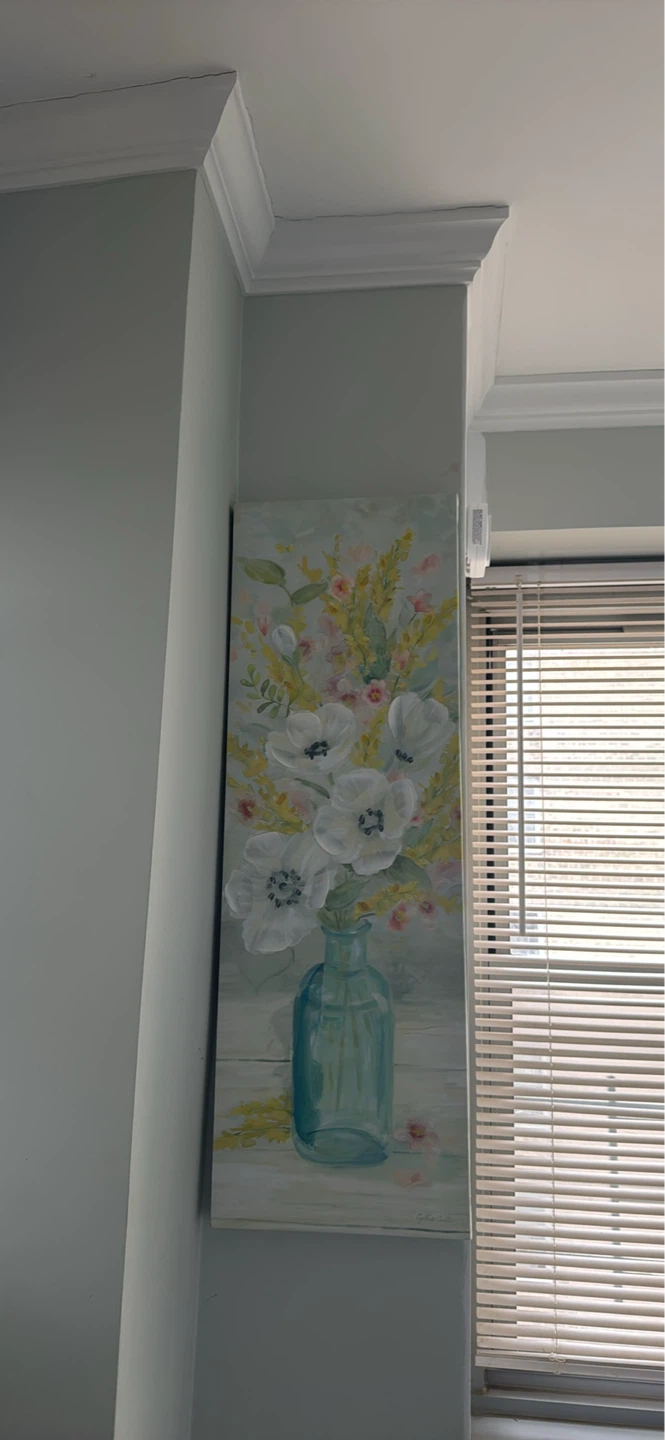 Canvas Wall Art - Floral Bouquet in Blue Vase