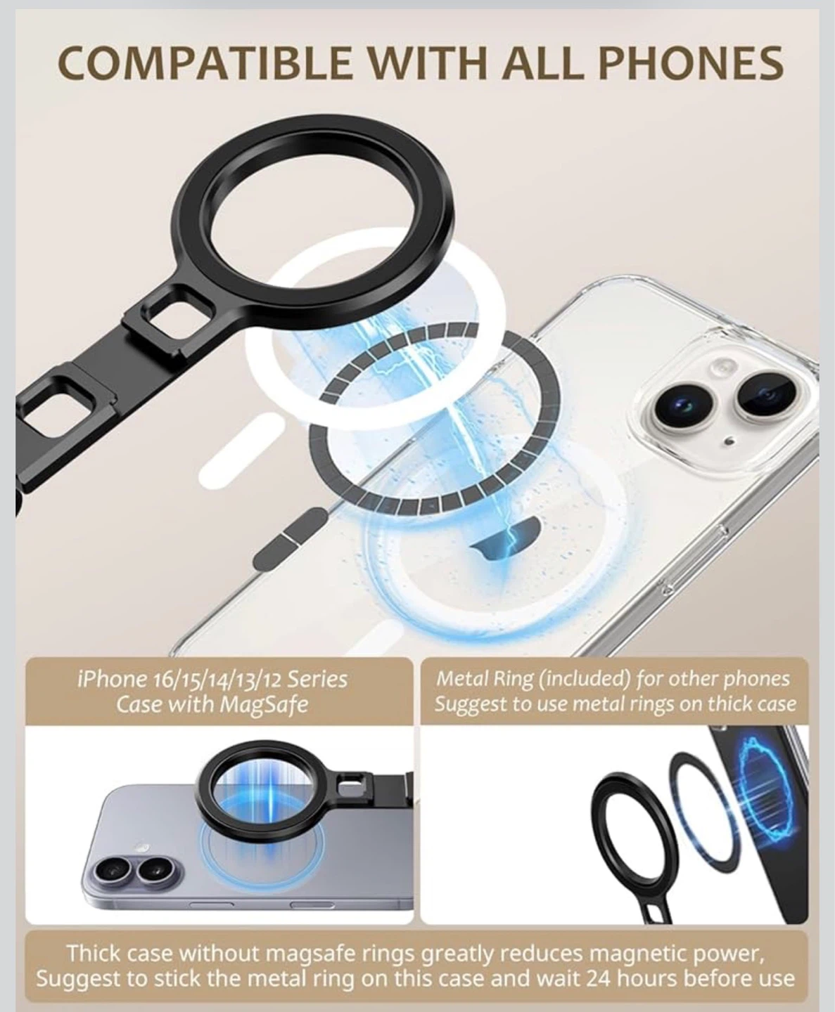 Phone Tripod Stand with Magnetic Mount and Cold Shoe - photo 4