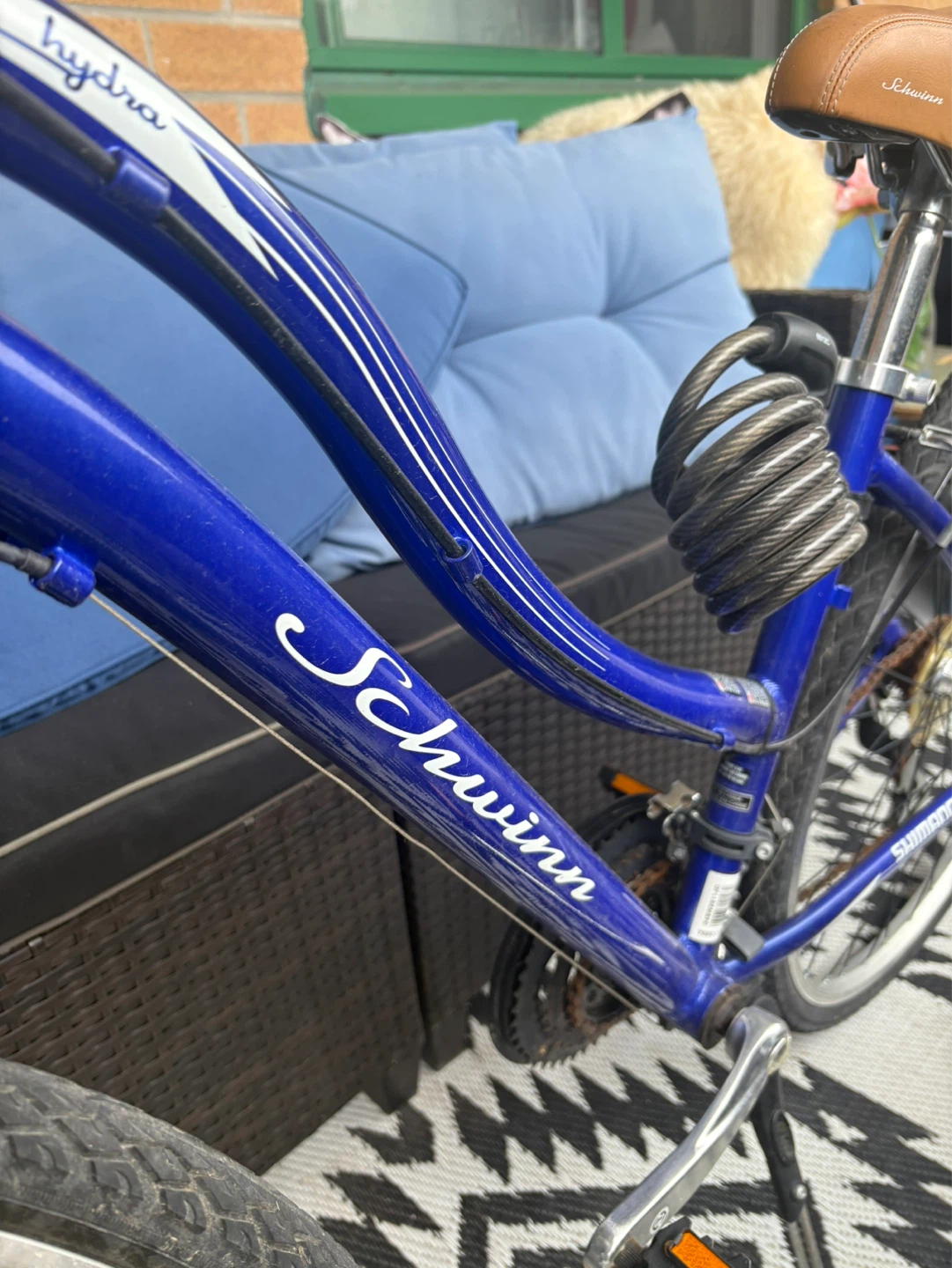 Blue Schwinn Hydra Cruiser Bicycle with Basket - photo 2