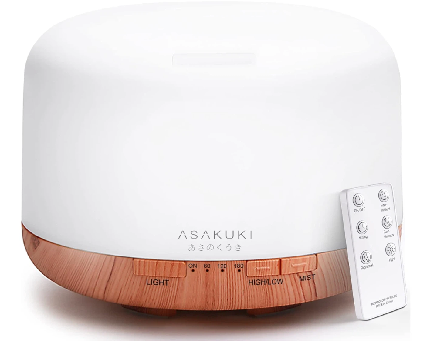 ASAKUKI Essential Oil Diffuser with Remote