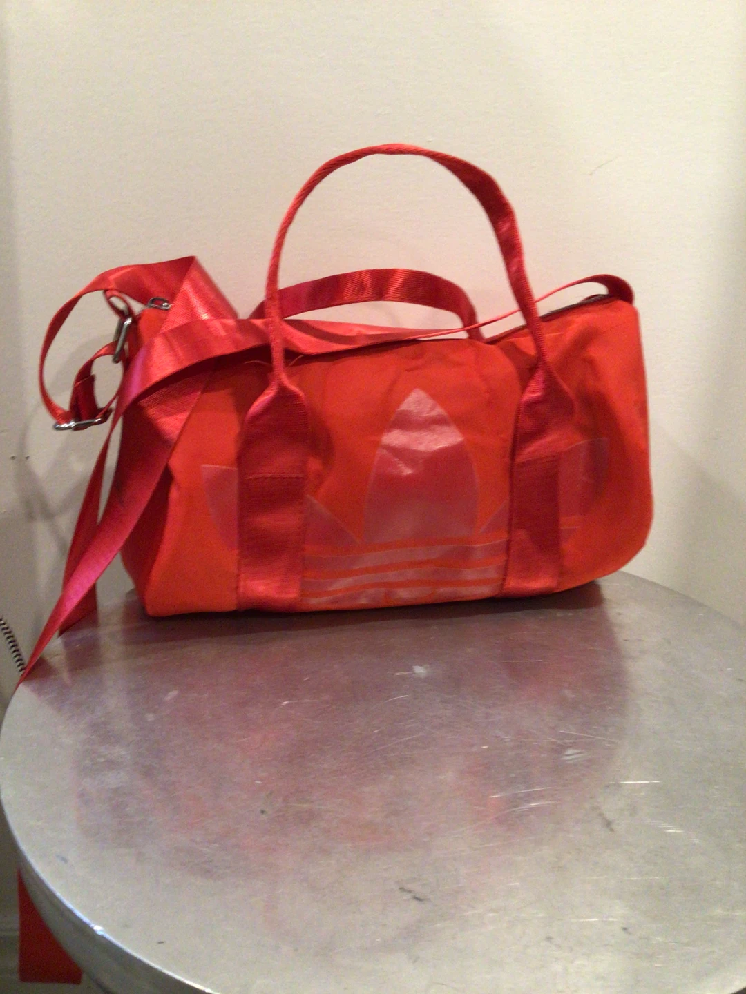 Mini Adidas Red Duffel Bag