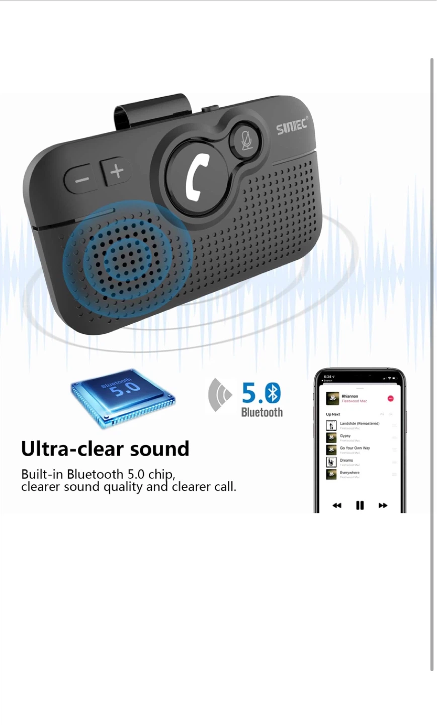 SINTEC BC980SA Bluetooth Handsfree Car Kit - photo 3