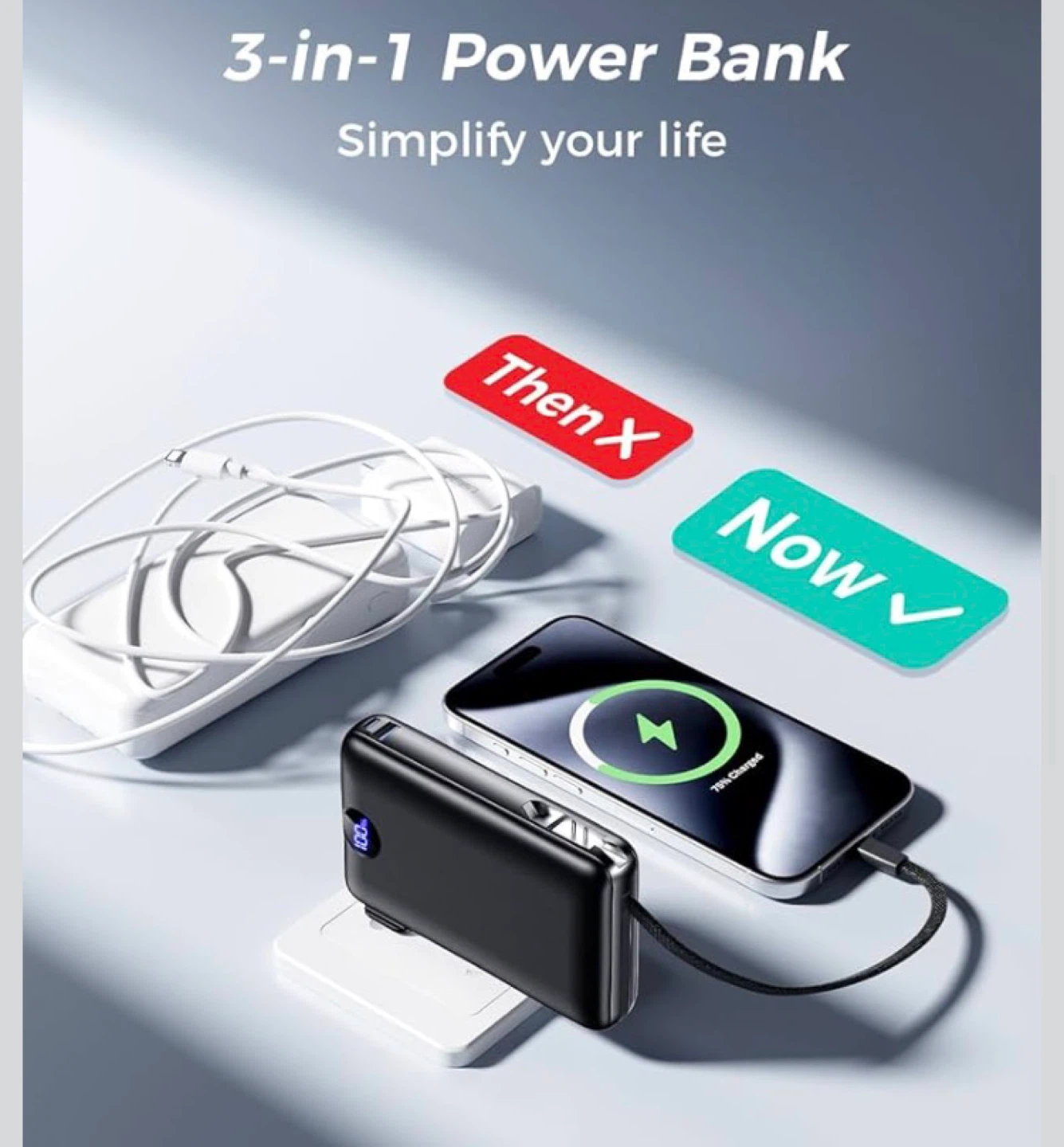 3-in-1 Power Bank 50,000mAh Fast Charge - photo 3