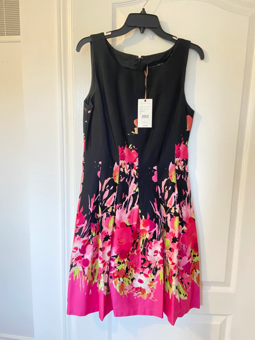 Melanie Lyne Floral Dress - Black/Pink
