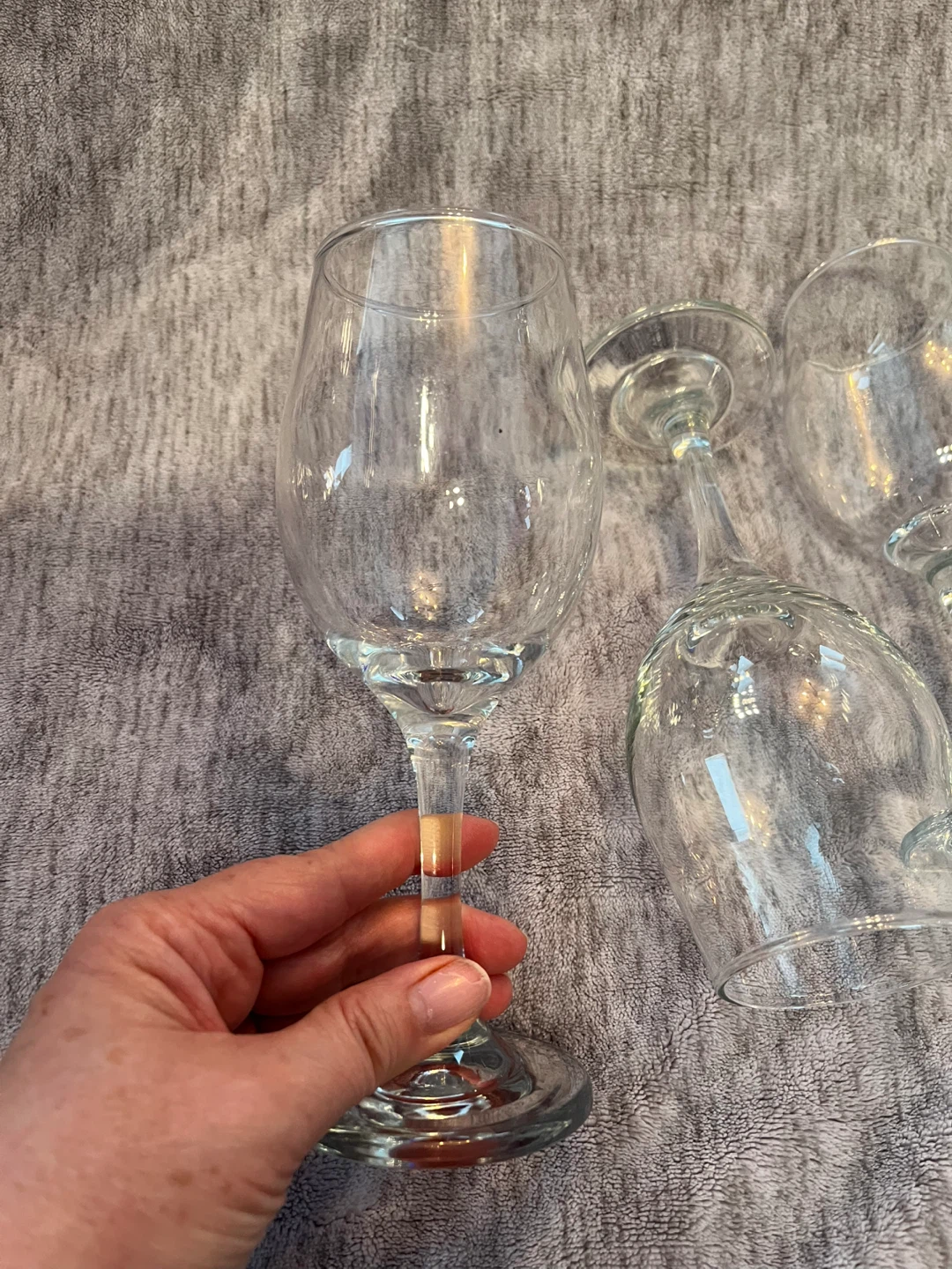 Set of 9 Clear Glassware