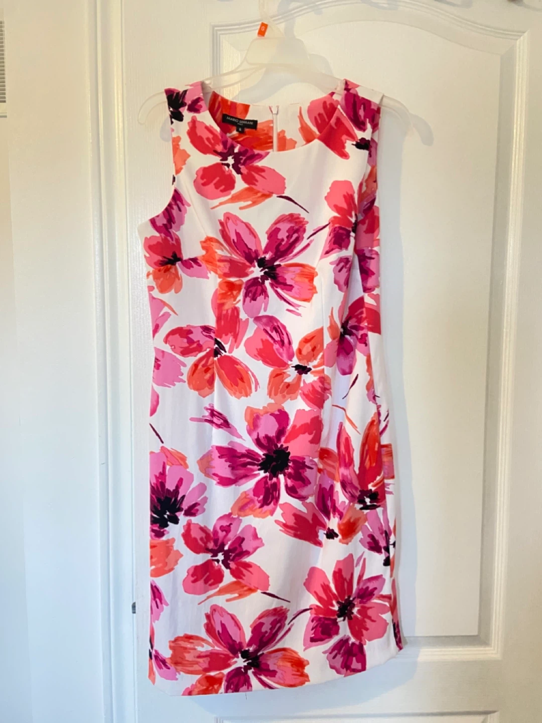 Mario Serrani Floral Sleeveless Dress Size 8