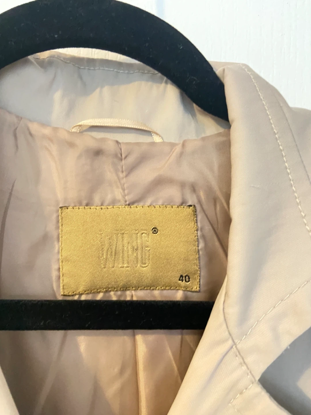 WING Trench Coat - Beige, Size 40 - photo 2