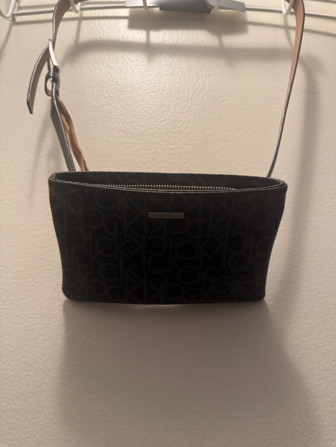 Calvin Klein Black Monogram Waist Bag