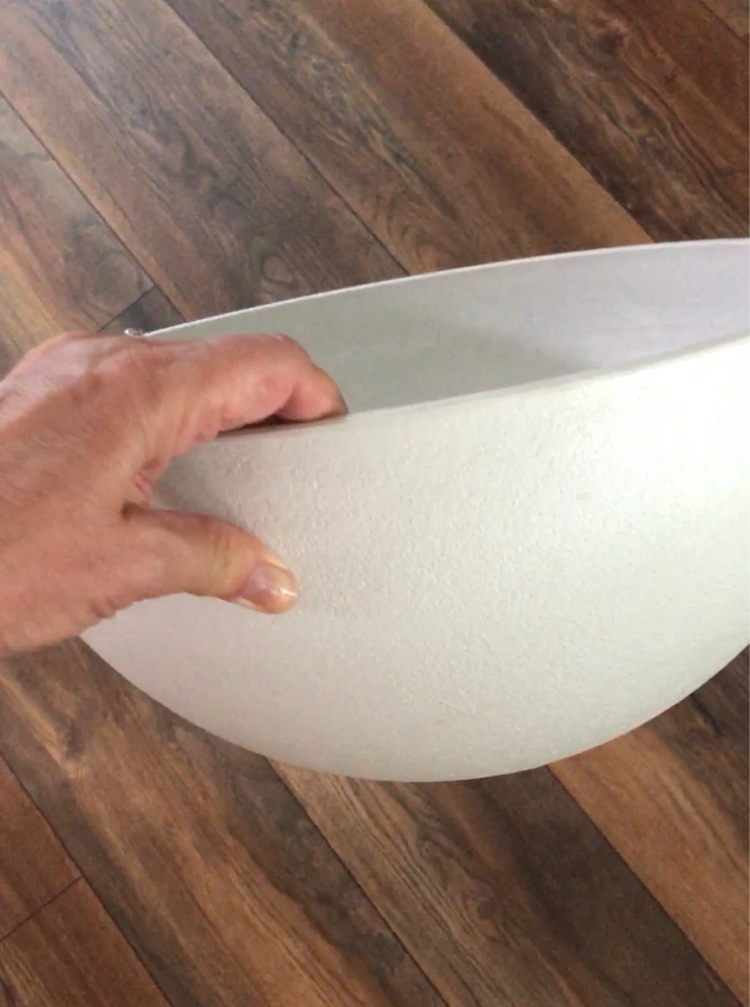 White Round Planters (Set of 2) - photo 2