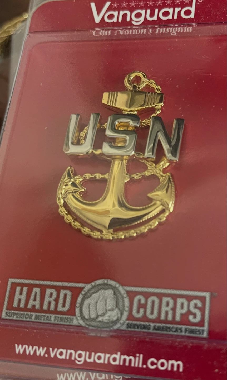 Vanguard USN Anchor Enlisted Rank Insignia Pin