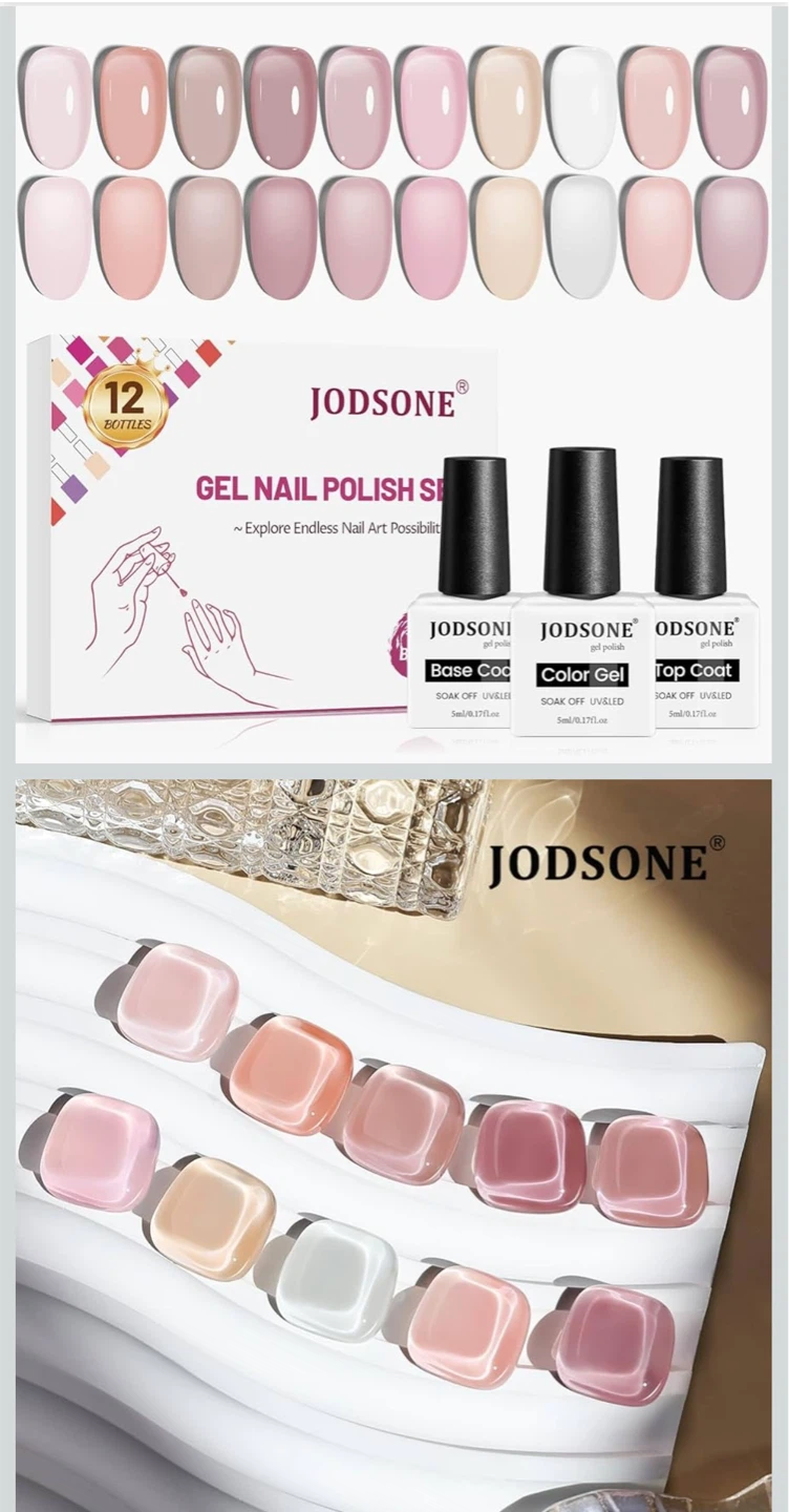 JODSONE Gel Nail Polish Set - 12 Bottles