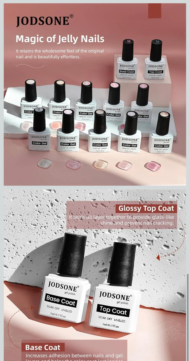 JODSONE Gel Nail Polish Set - 12 Bottles - photo 4