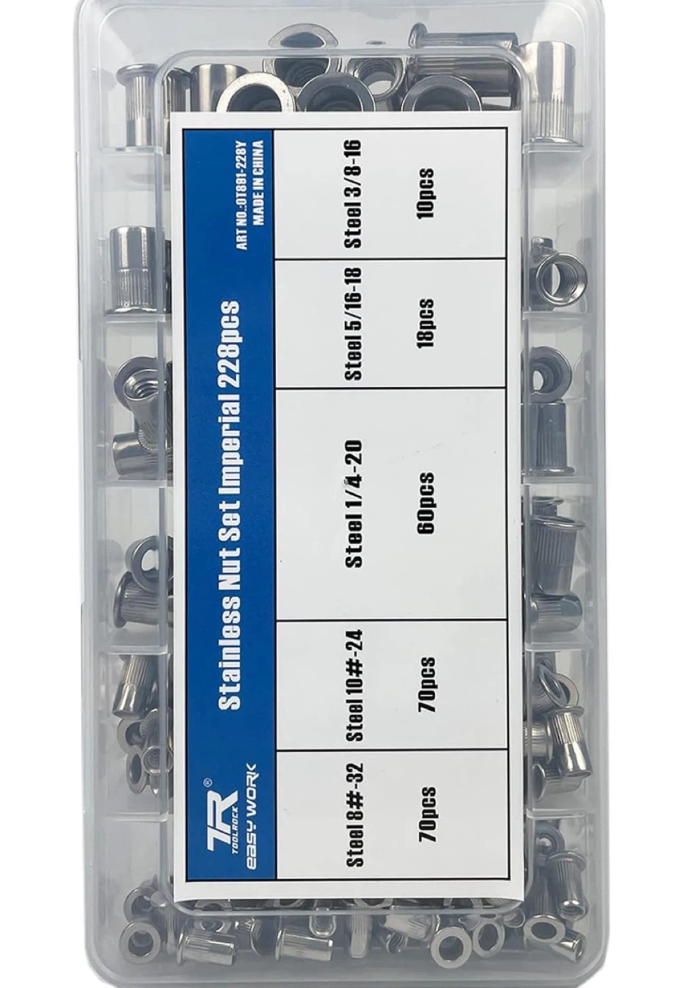 Stainless Nut Set Imperial 228pcs - photo 4