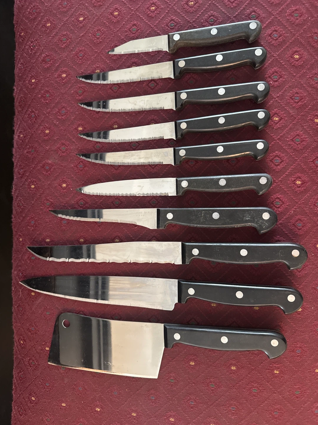 Laser Plus Stainless Steel Knife Set - 9 Pieces