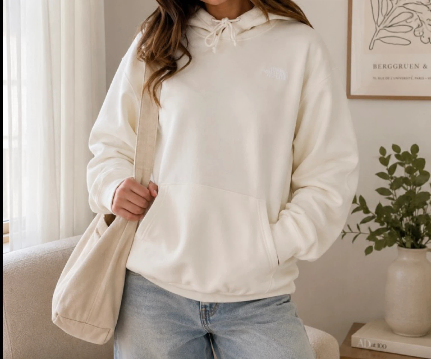 The North Face Cream Hoodie
