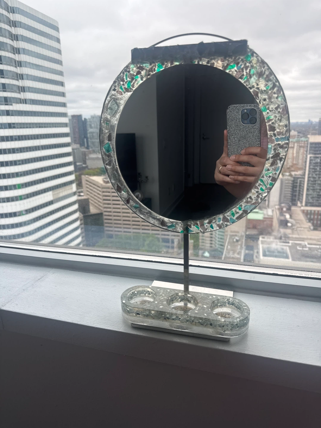 Decorative Mirror with candle holder