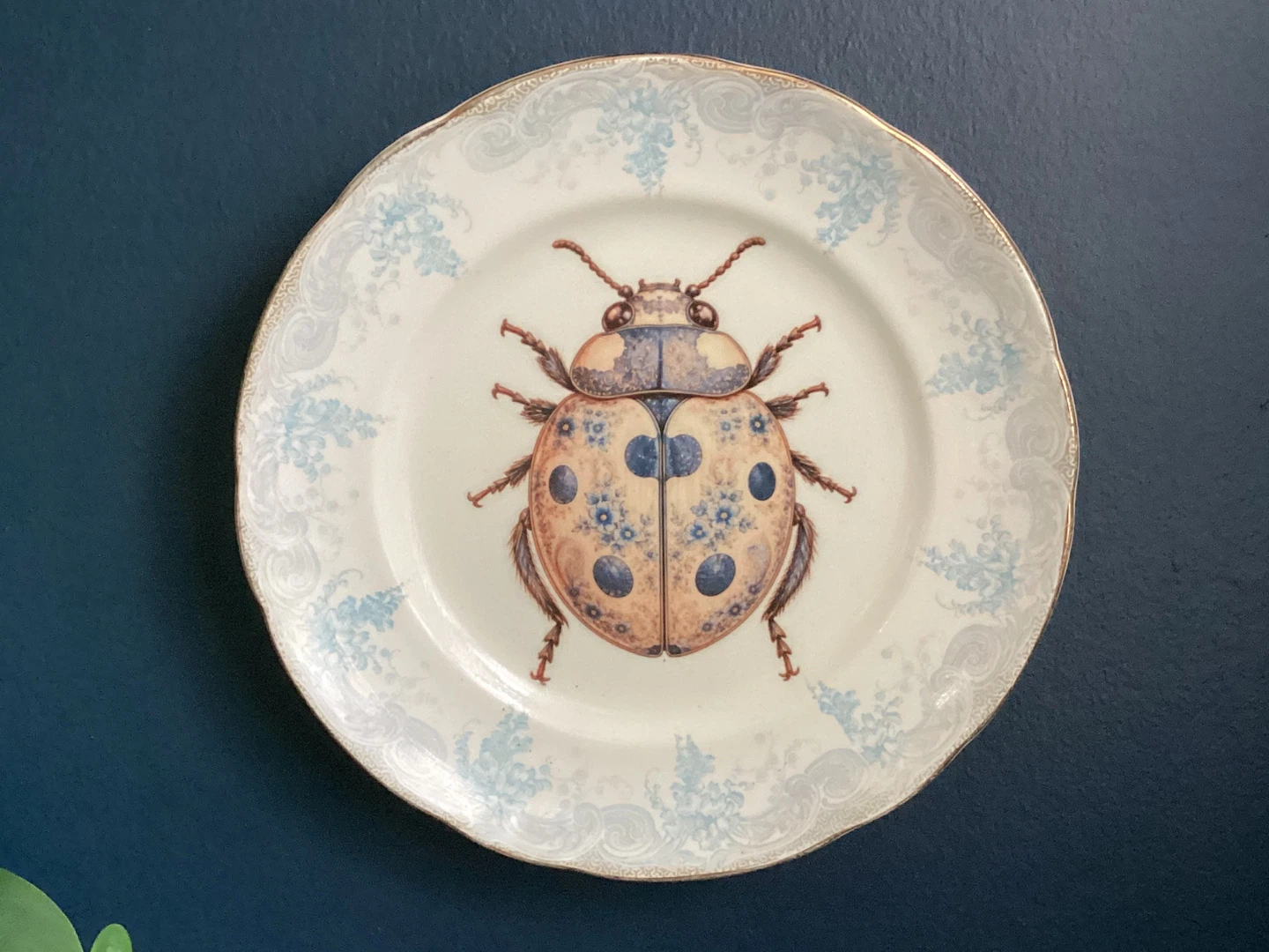 Handmade Decorative Plate with Beetle - photo 2