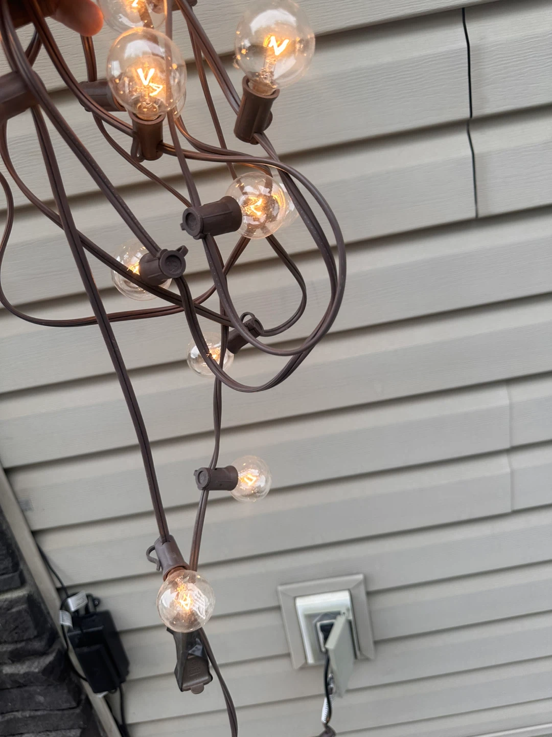 String Lights with Incandescent Bulbs 20ft brand new