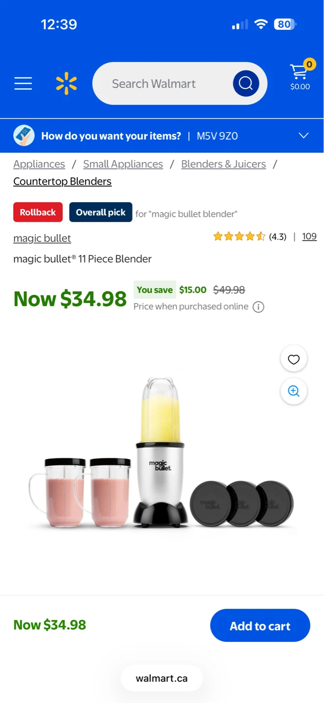 Magic Bullet blender with all parts