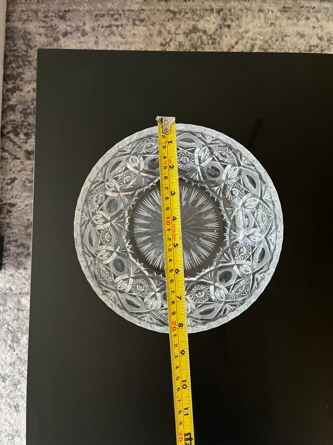 Crystal Cut Glass Serving Bowl - photo 4