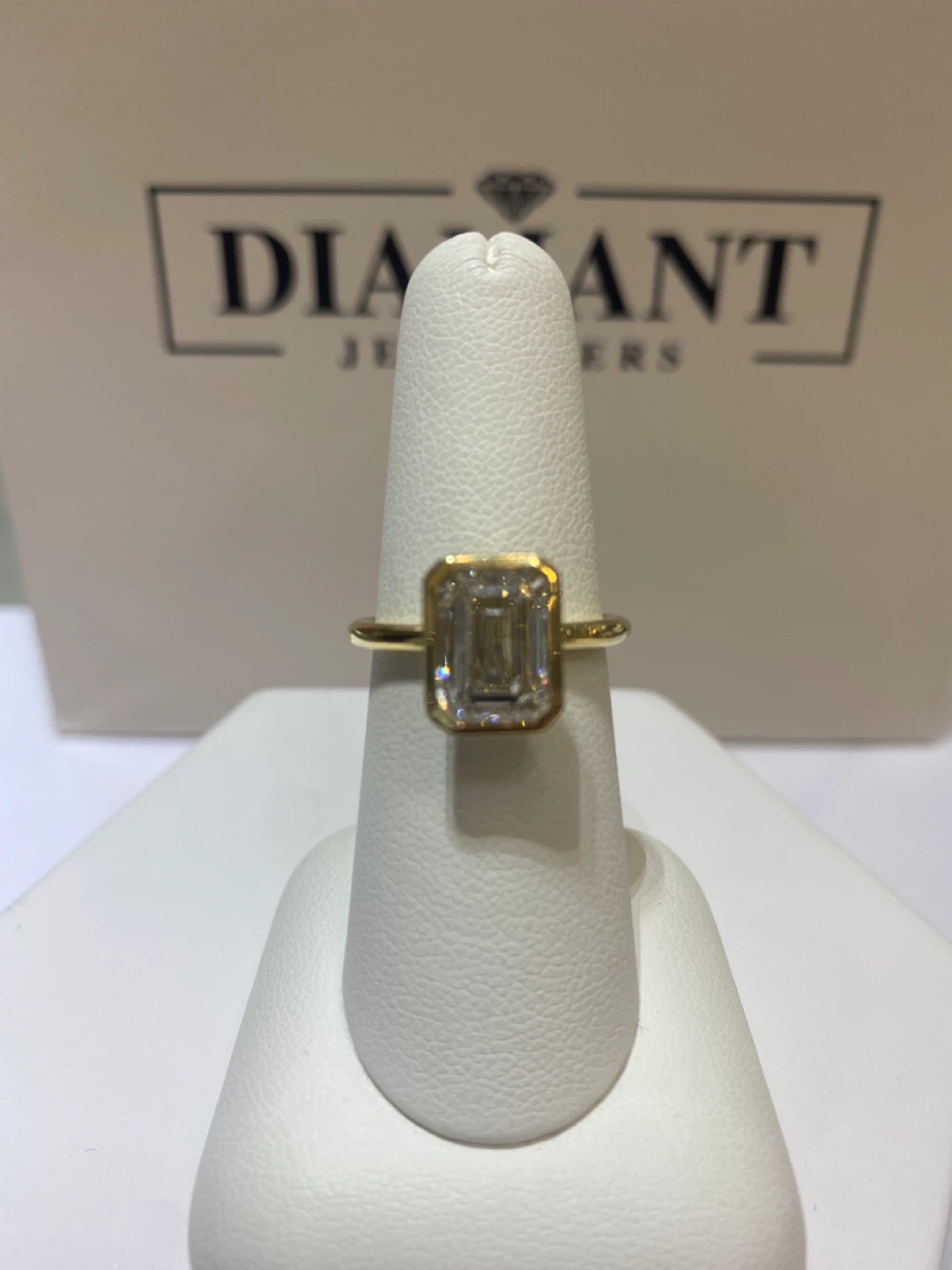 Emerald Cut Diamond Engagement Ring