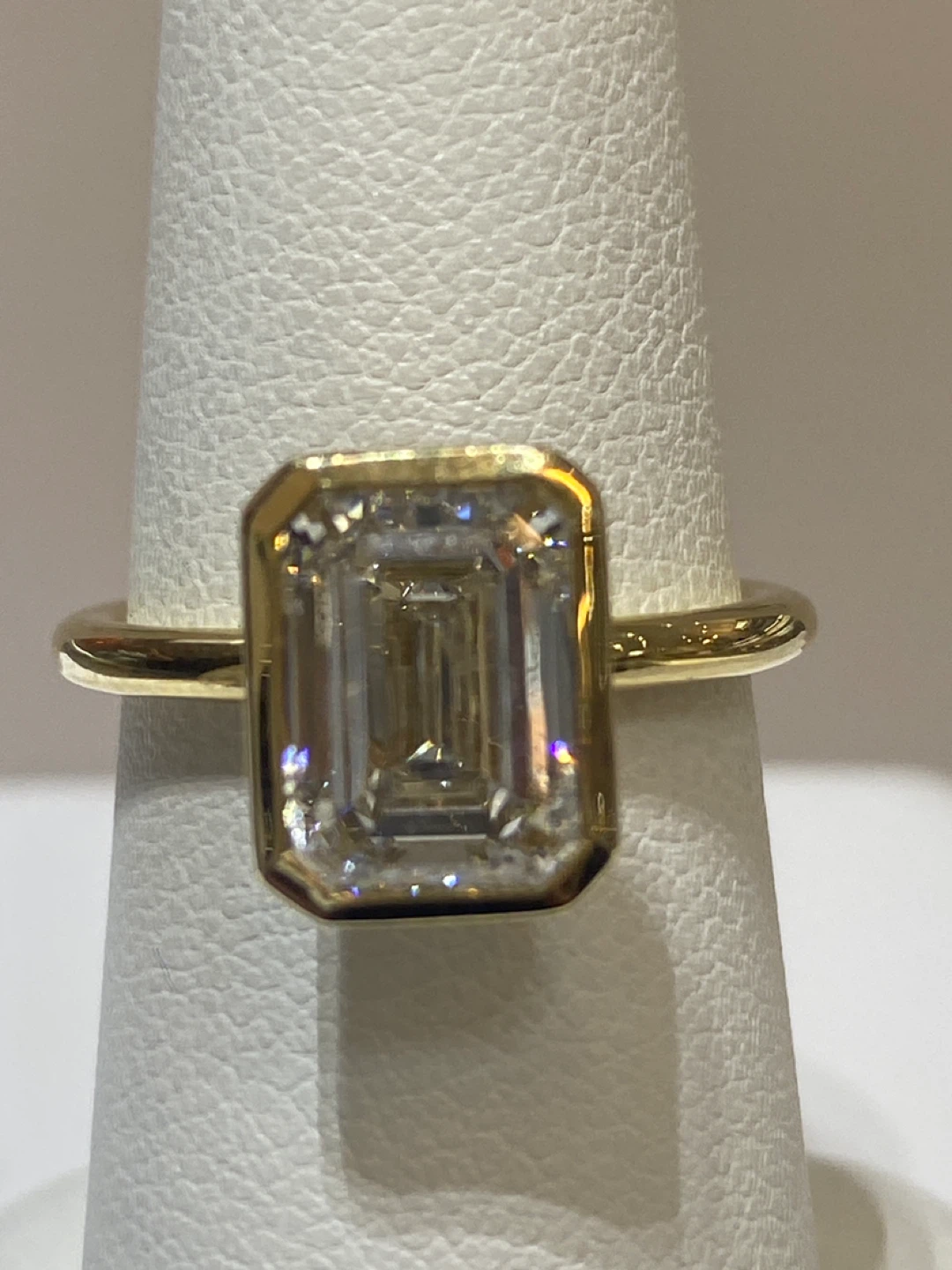 Emerald Cut Diamond Engagement Ring - photo 2