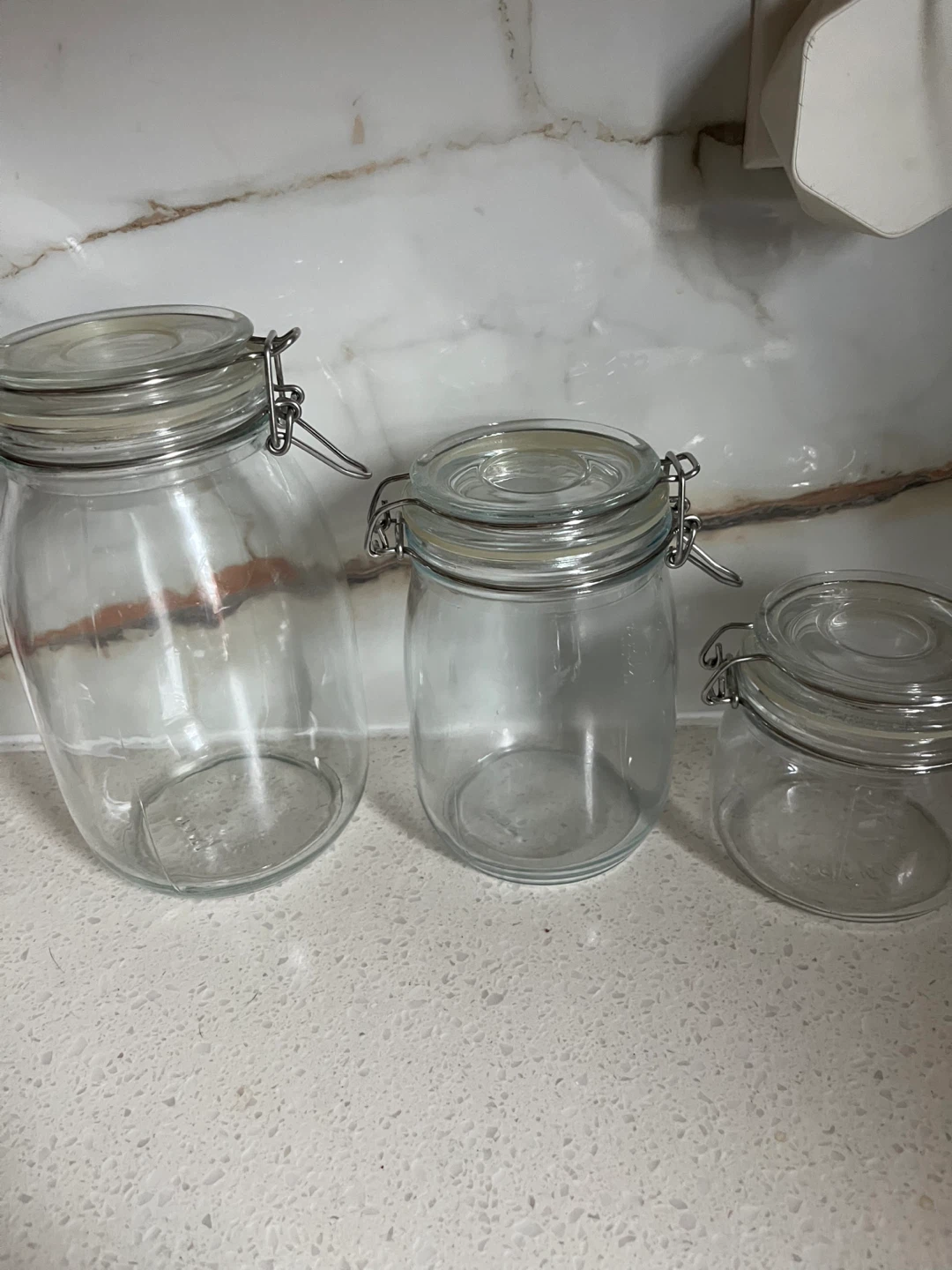 Set of 5 Glass Jars with Clamp Lids - photo 3