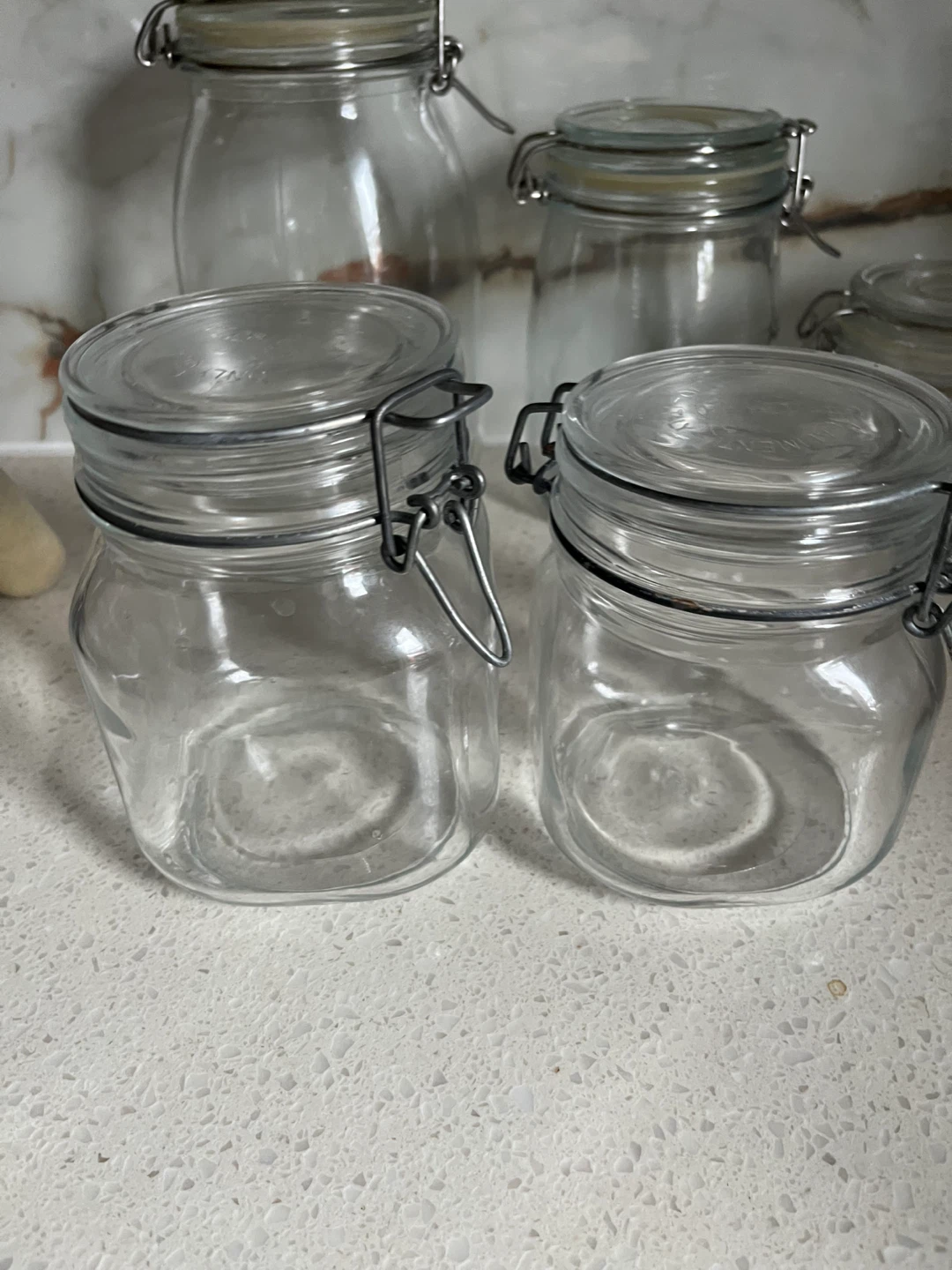 Set of 5 Glass Jars with Clamp Lids - photo 4