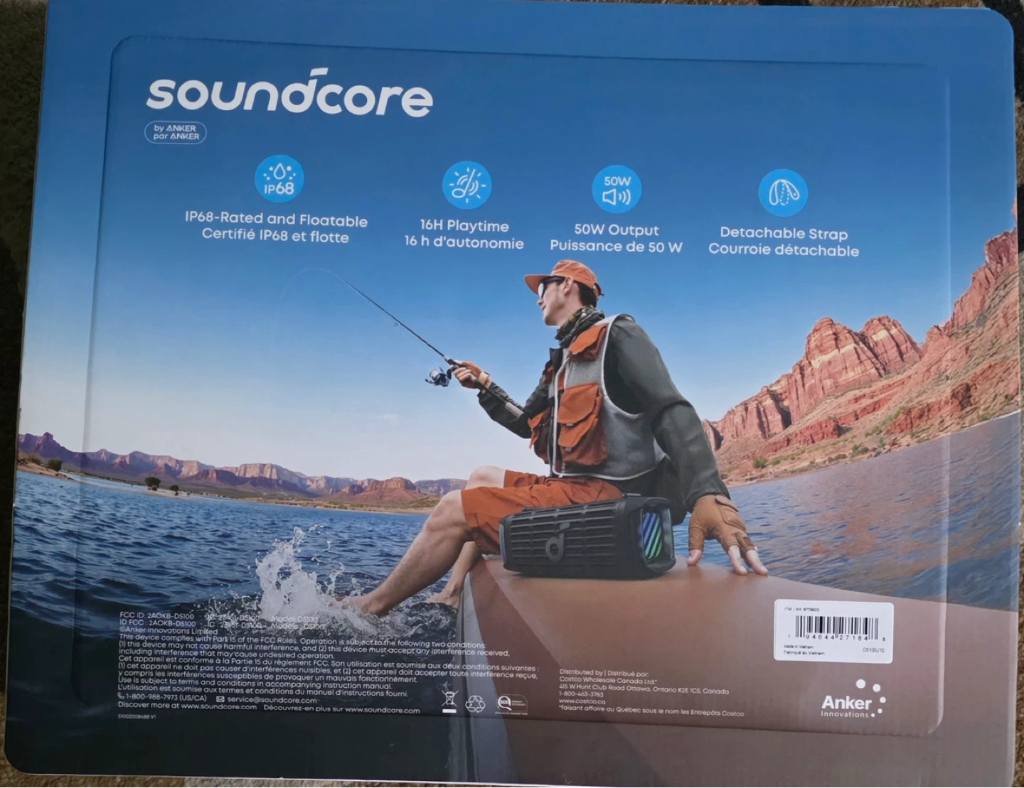 Soundcore Boom 3i Portable Bluetooth Speaker - Blue - photo 2