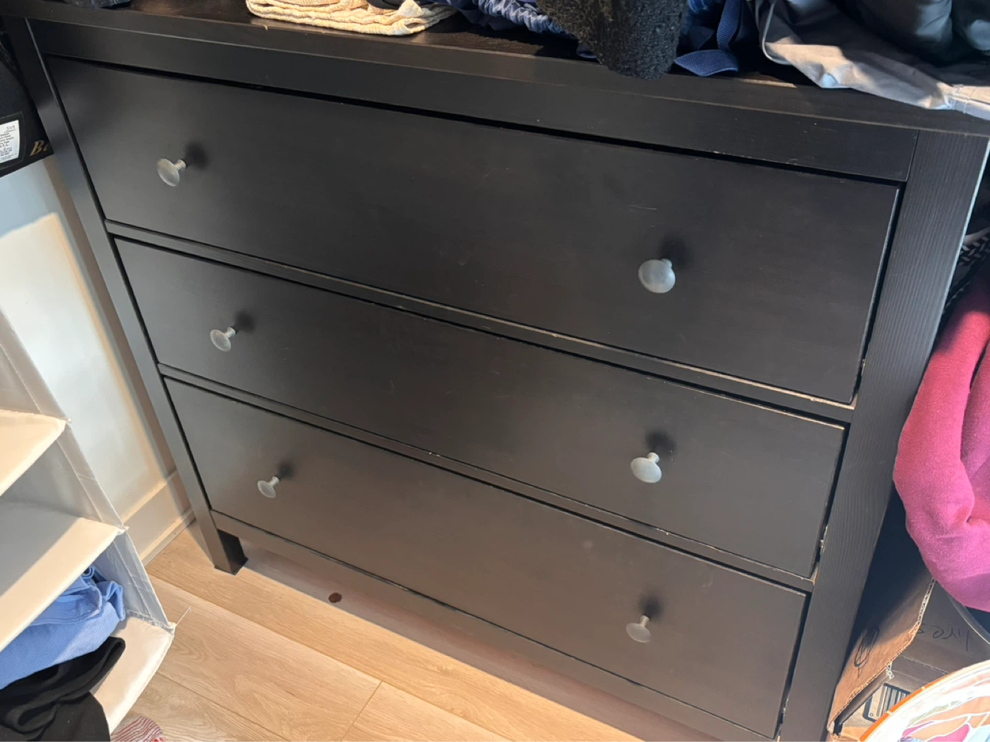 Black 3-Drawer Dresser