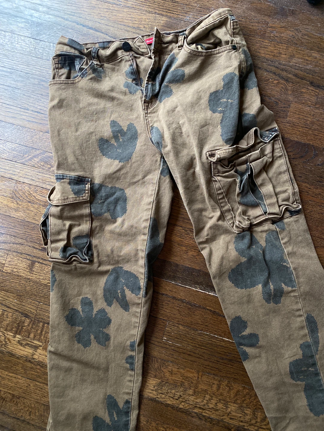 Smoke Rise NYC x RED Cargo Pants - Brown Floral Print