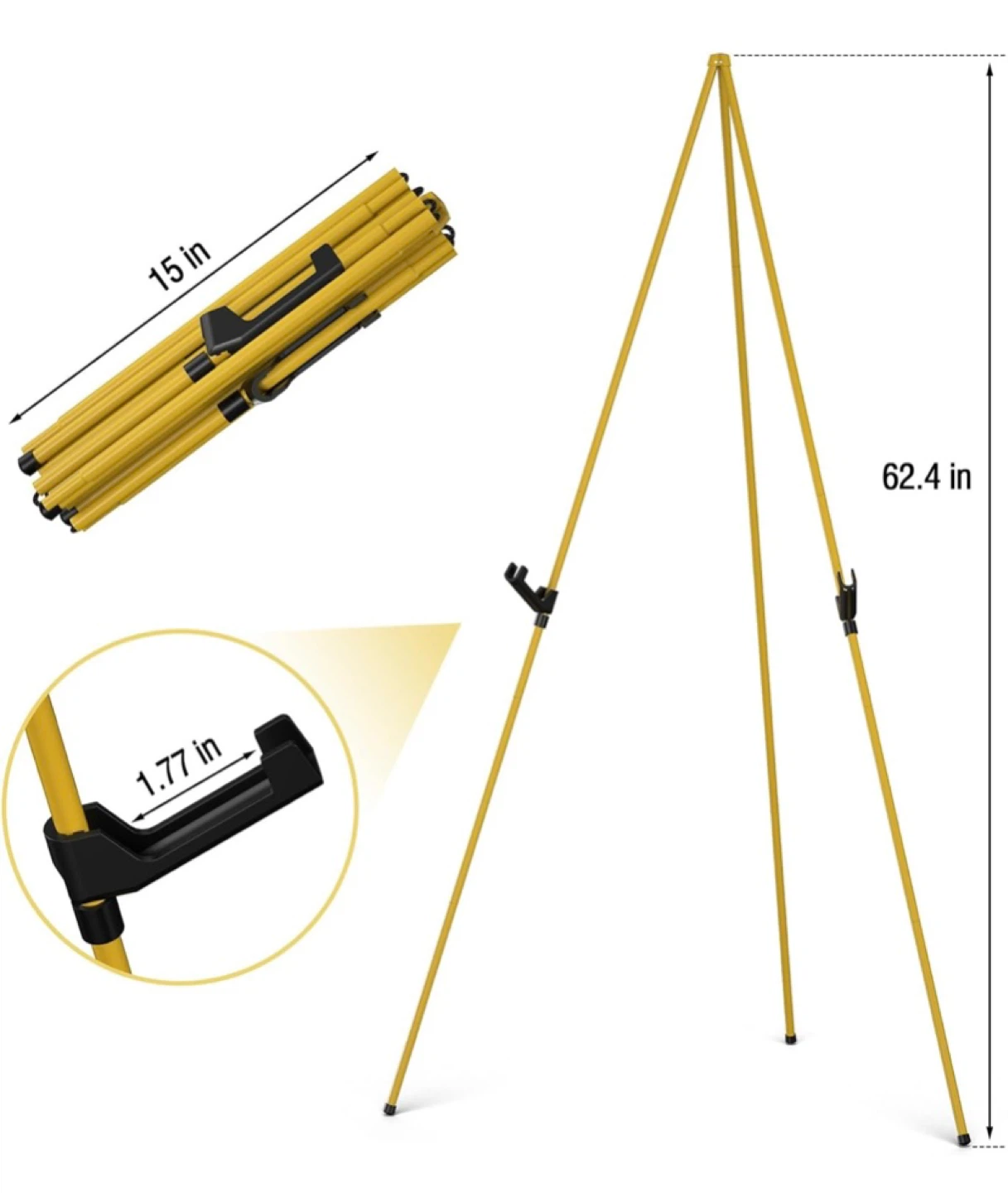 New Portable Folding Easel Gold - photo 3