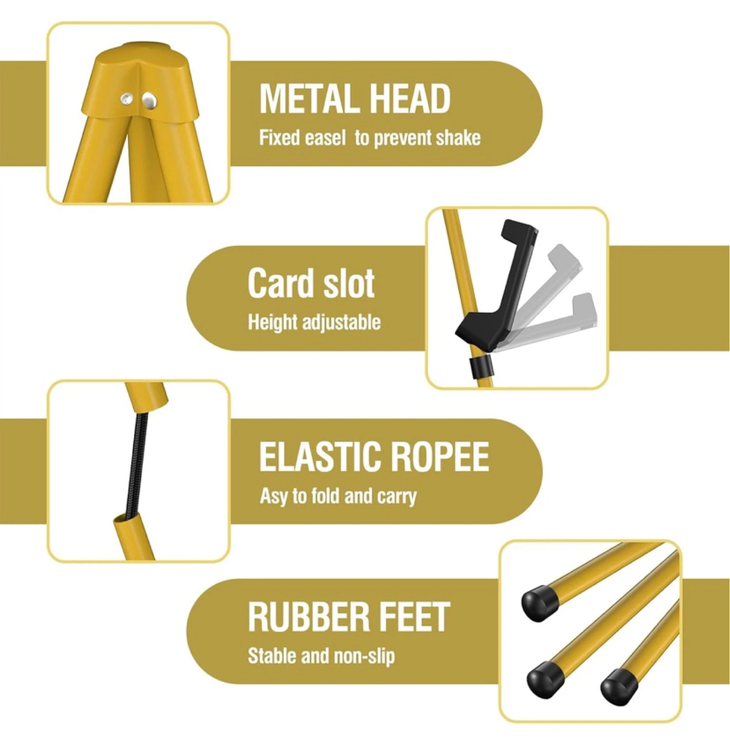 New Portable Folding Easel Gold - photo 5