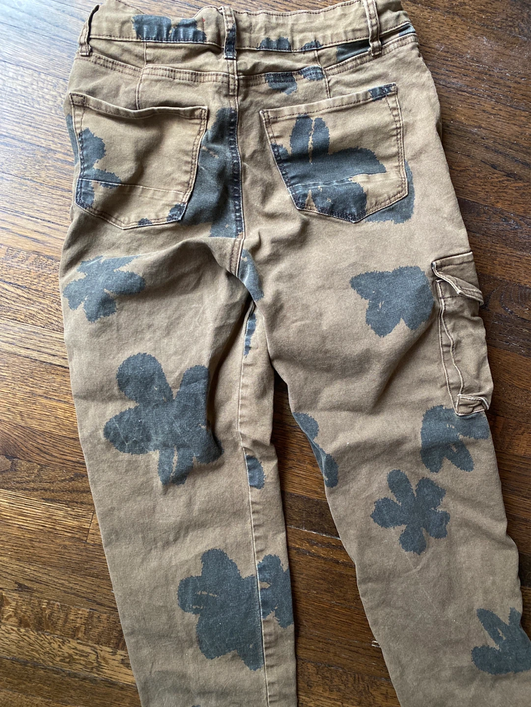 Smoke Rise NYC x RED Cargo Pants - Brown Floral Print - photo 4