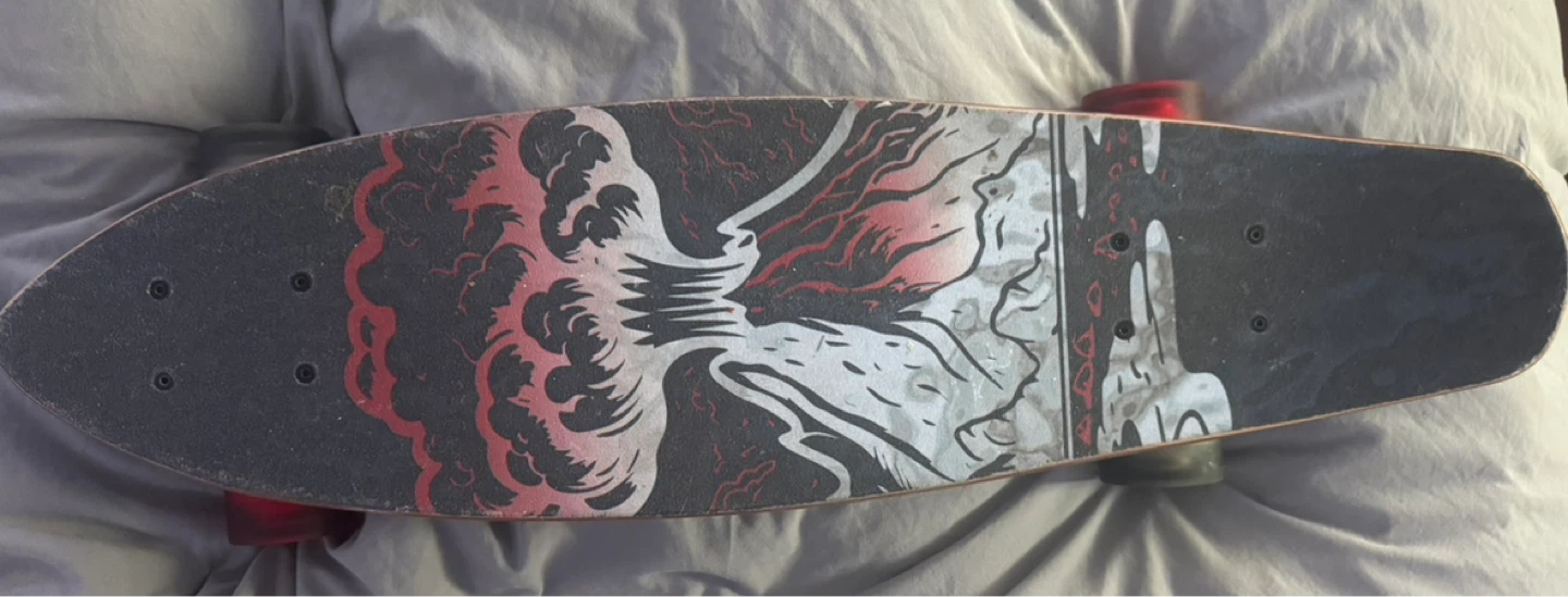 Madd Gear 28” Cruiser Skateboard – Magma Design – Used